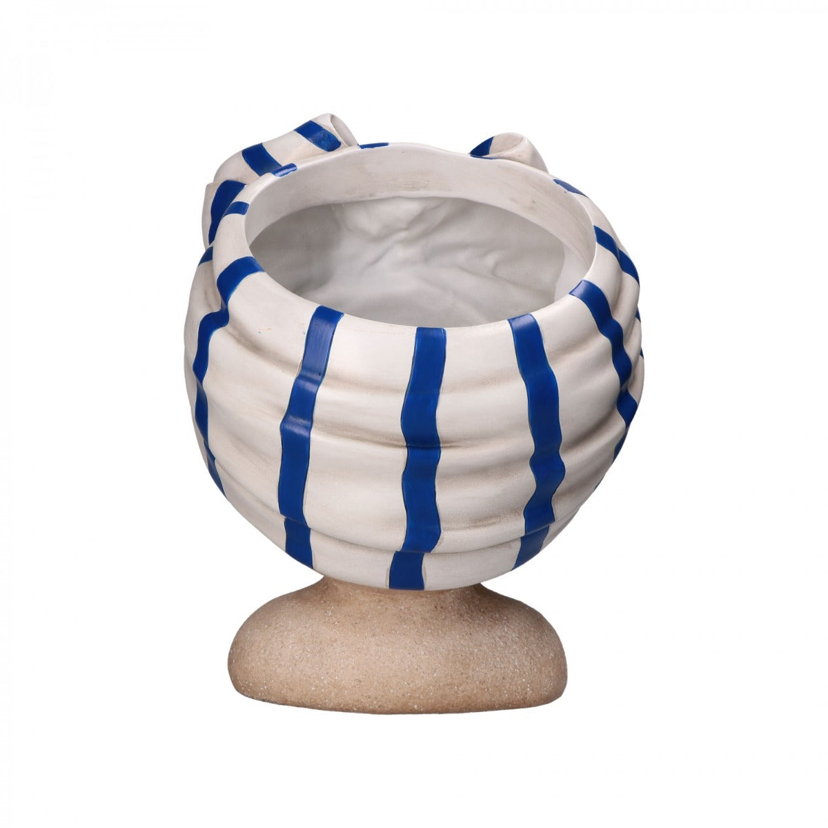 MEDEA CACHEPOT BIANCO E BLU OCCHI APERTI - RITUALI DOMESTICI
