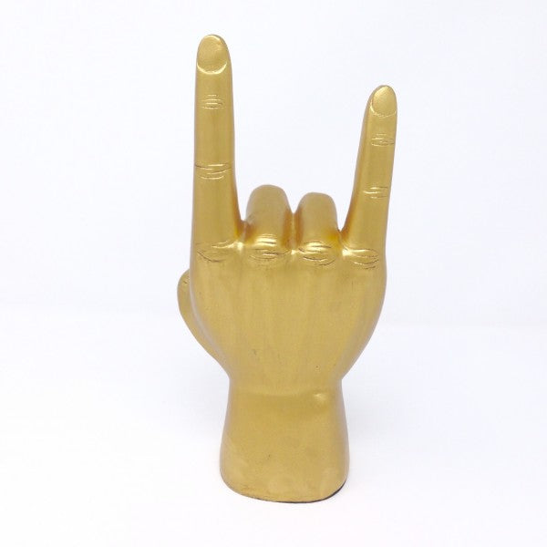 MANO PORTACUFFIE ROCK ON ORO 28X13.5X9 CM