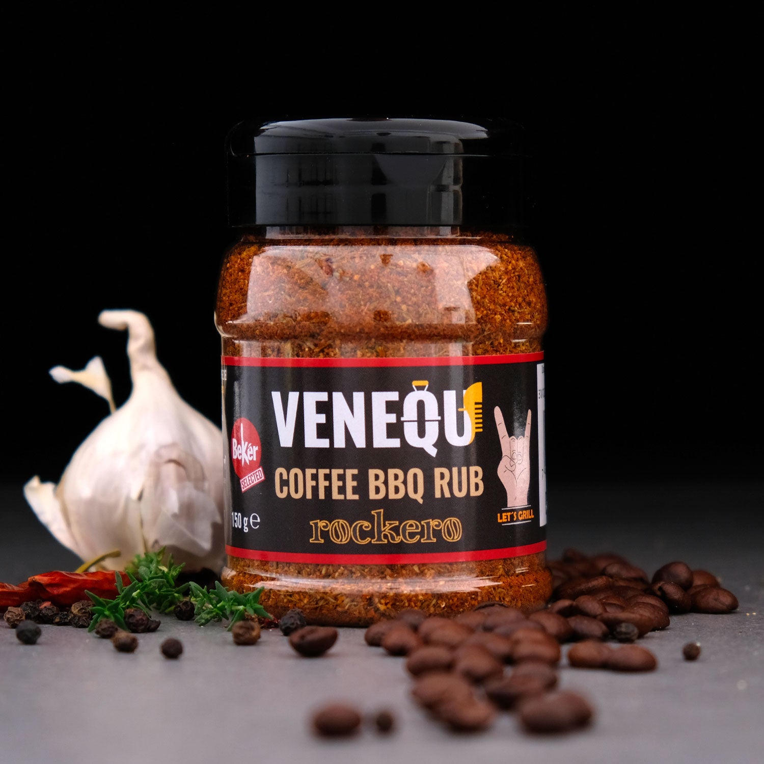 VENEQU ROCKERO BBQ RUB – Mix Spezie e Erbe Coffee Dry Rub