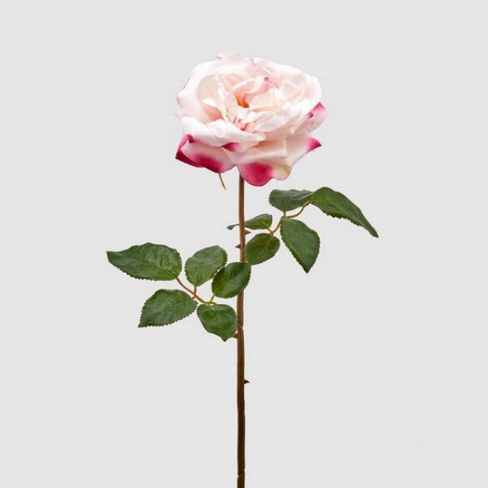 ROSA ROYAL APERTA ARTIFICIALE H53CM ROSA PALLIDO