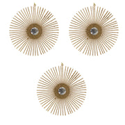 OFFERTA 3 DECORAZIONI NATALIZIE DA APPENDERE ORO 15CM