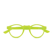 Doubleice Occhiali da lettura Round Fluo, diottria +1.00, giallo fluo