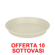 OFFERTA 10 SOTTOVASO GREEN BASICS SAUCER 34CM BIANCO