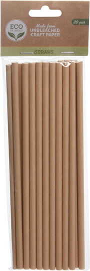 20 CANNUCCE IN CARTA ECOLOGICHE 19CM