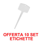 OFFERTA 10 SET 5 ETICHETTE PER VASI GREEN BASICS PLANTLABELS S WHITE