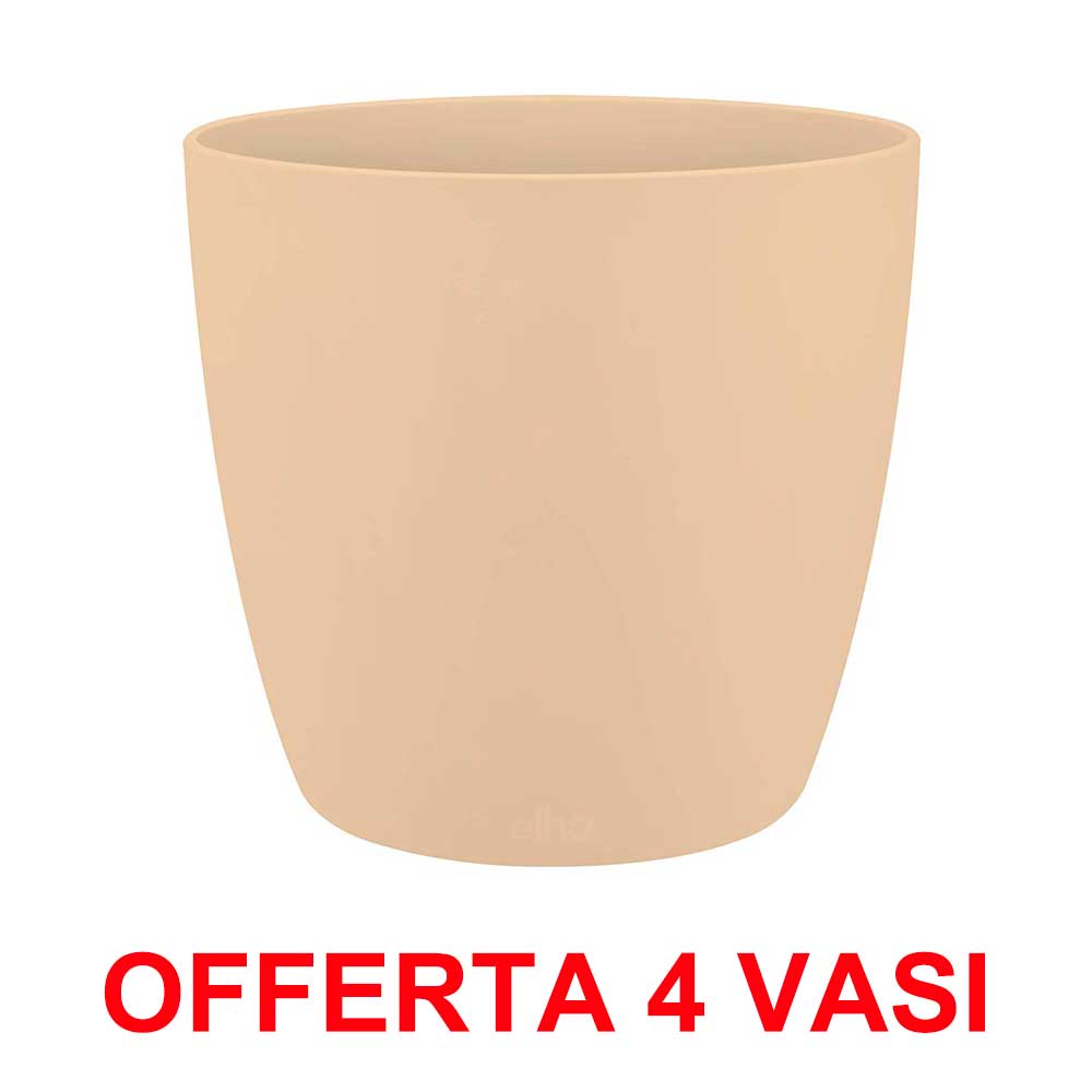 OFFERTA 4 VASO BRUSSELS ROUND 16CM NUDE