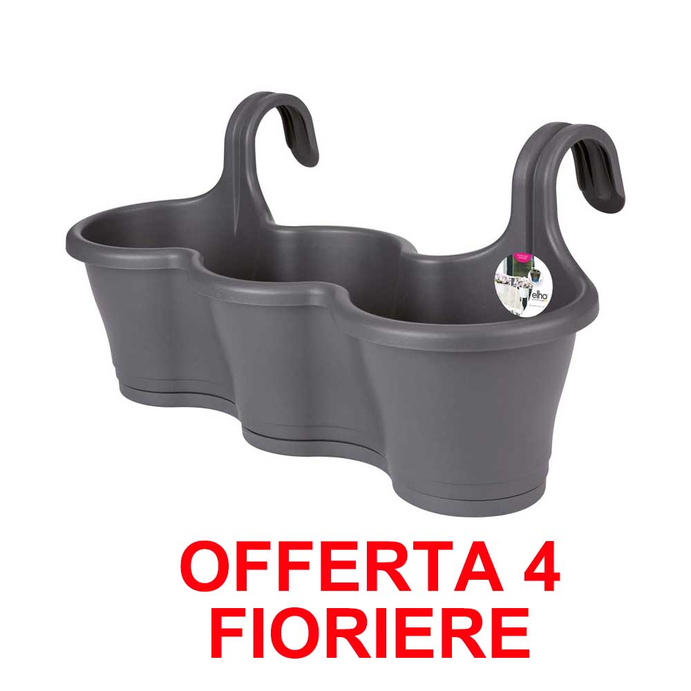 OFFERTA 4 FIORIERA CORSICA EASY HANGER TRIO ANTHRACITE