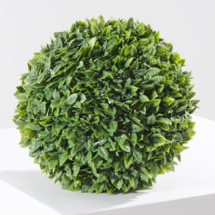 SIEPE ARTIFICIALE SFERICA CON RAMETTI IN PVC Ø 30CM