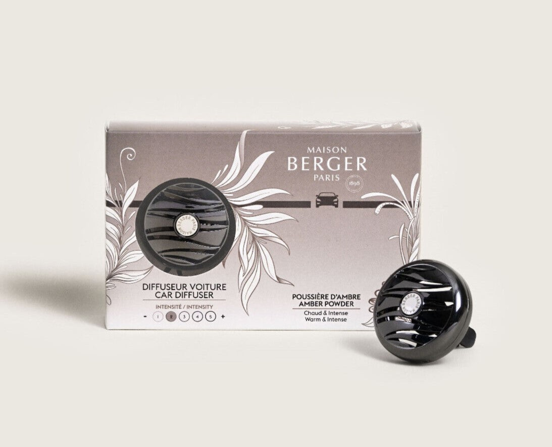 PARIS DIFFUSORE PER AUTO HOLLY + RICARICA POUSSIERE D'AMBRE