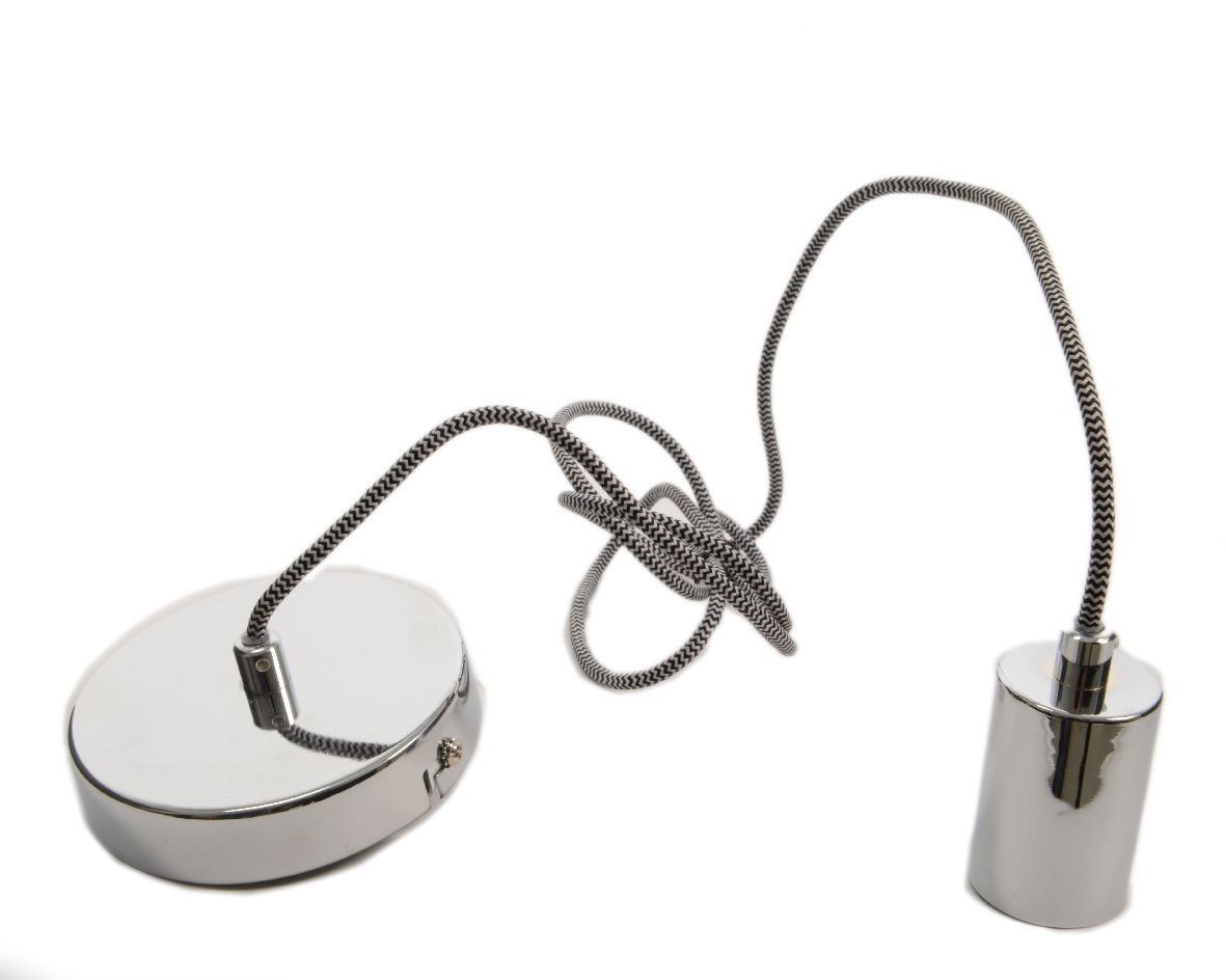 PORTA LAMPADA ARGENTO IRON PENDANT LIGHT
