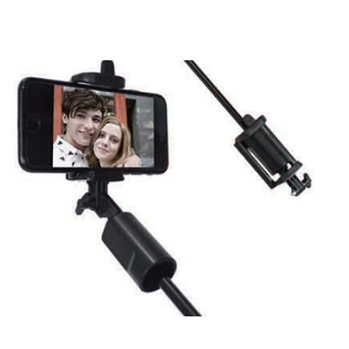 OMBRELLO PIEGHEVOLE 92 CM CON SUPPORTO SELFIE NERO