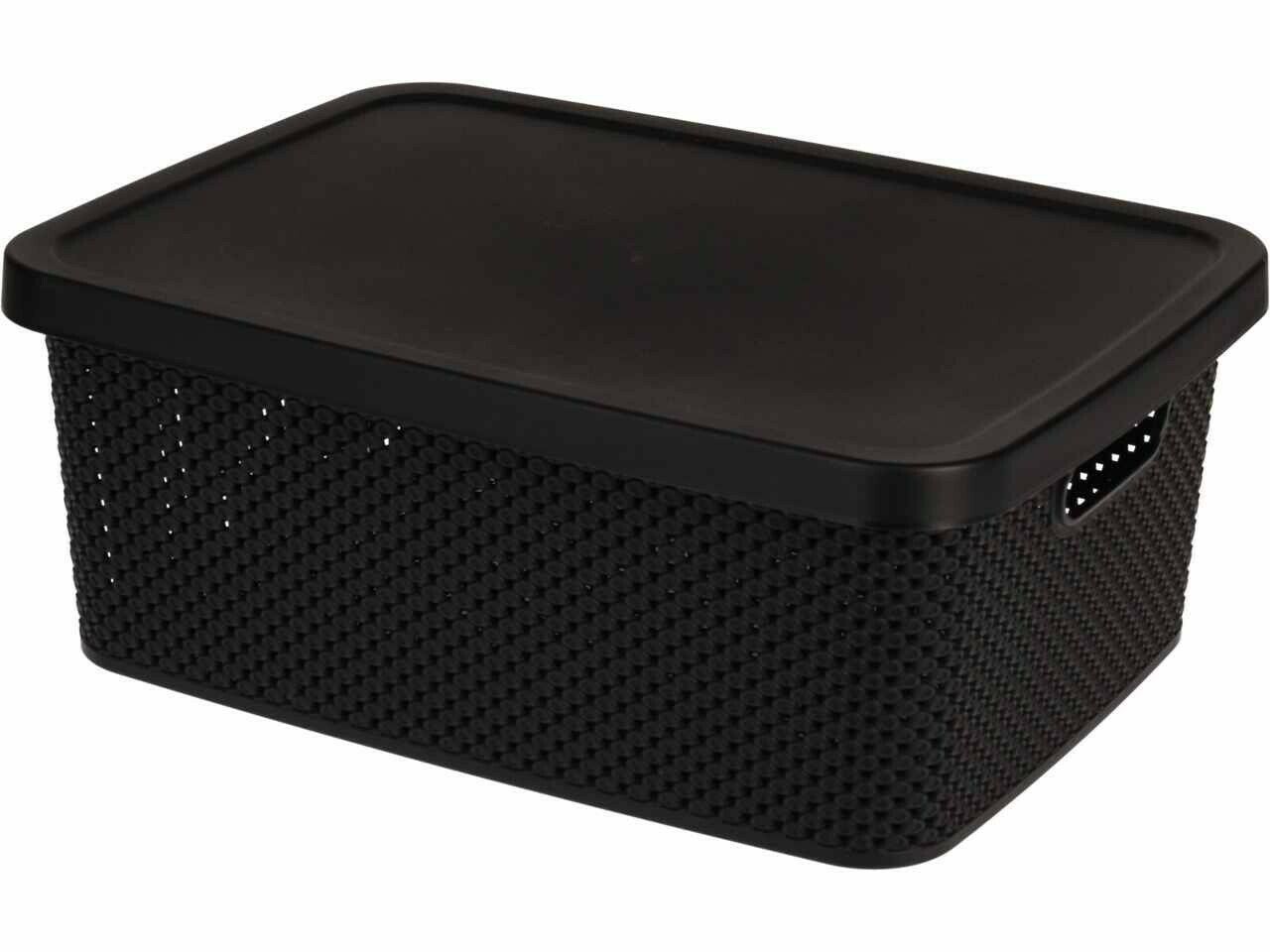 BOX PORTAOGGETTI 27X27X15CM COLORE ASSORTITO BIANCO/MARRONE