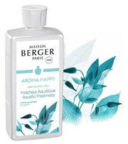 FRAGRANZA PER LAMPADA CATALITICA AROMA HAPPY FRAÎCHEUR AQUATIQUE 1 LITRO LAMPE BERGER
