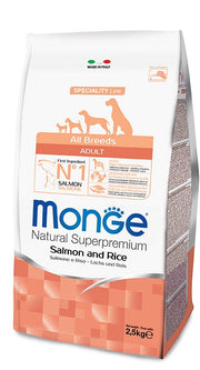 MONGE CIBO SECCO CANE CROCCANTINI CON SALMONE E RISO 12 KG