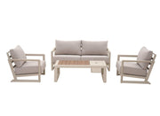SALOTTO PERTH 4 PEZZI CREMA E BEIGE