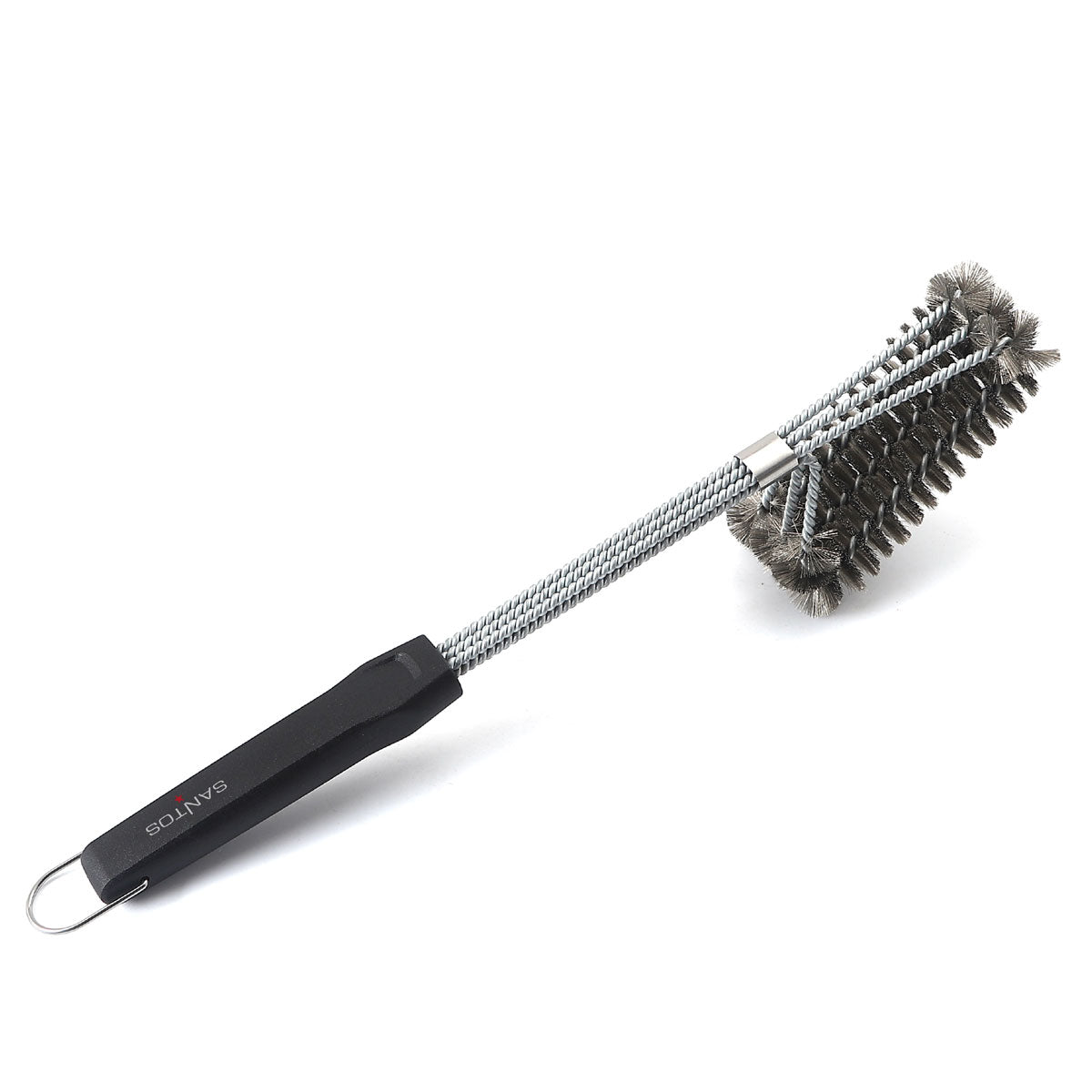 Spazzola per Griglia 3 Teste Acciaio Inox 45 cm SANTOS