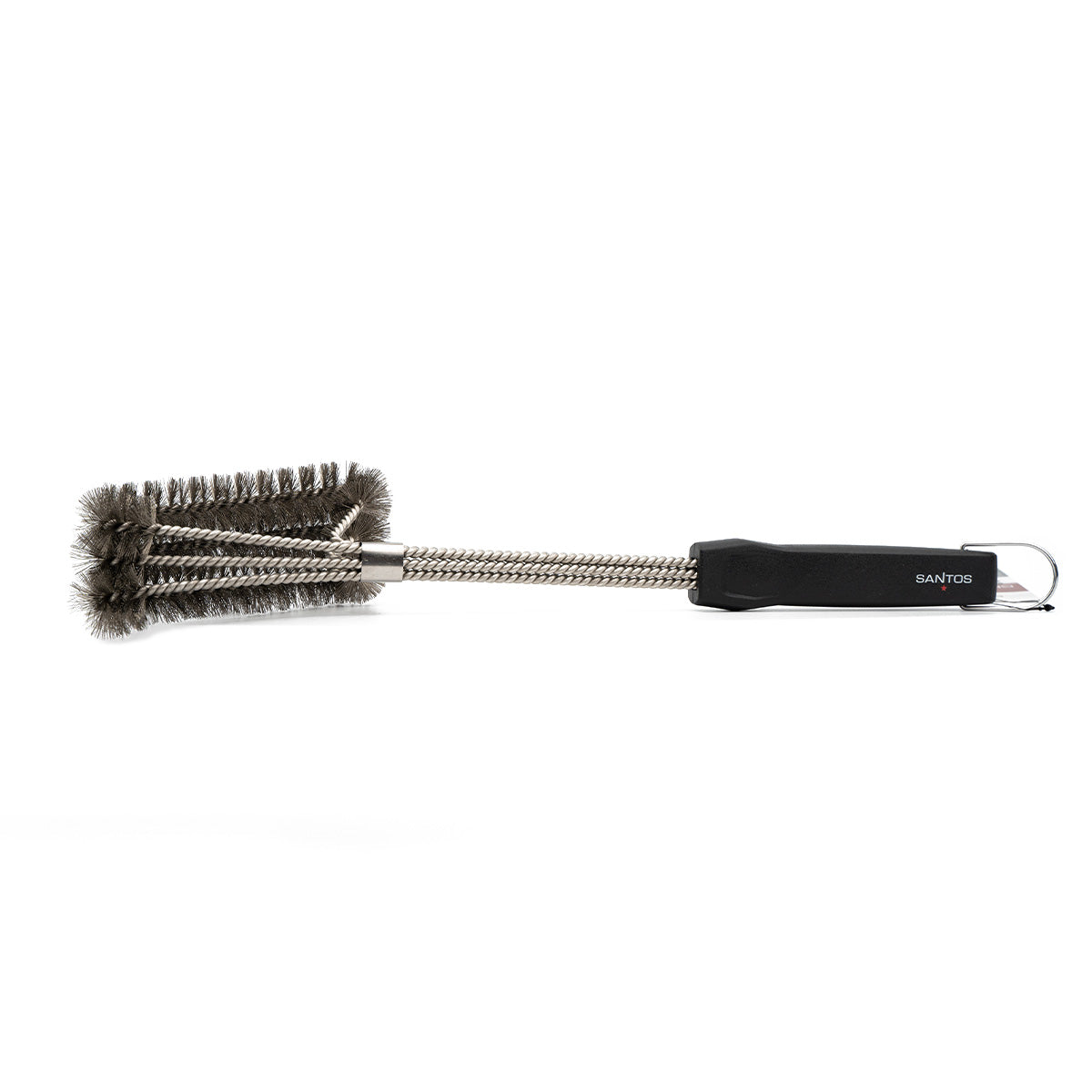 Spazzola per Griglia 3 Teste Acciaio Inox 45 cm SANTOS
