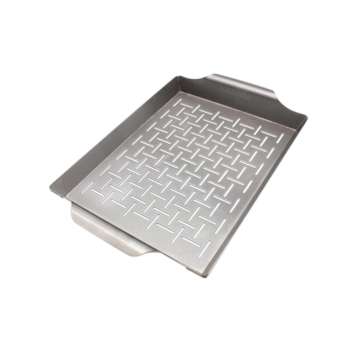 Cestello per Verdure M Padella per Griglia 33 x 22.4 cm Acciaio Inox SANTOS
