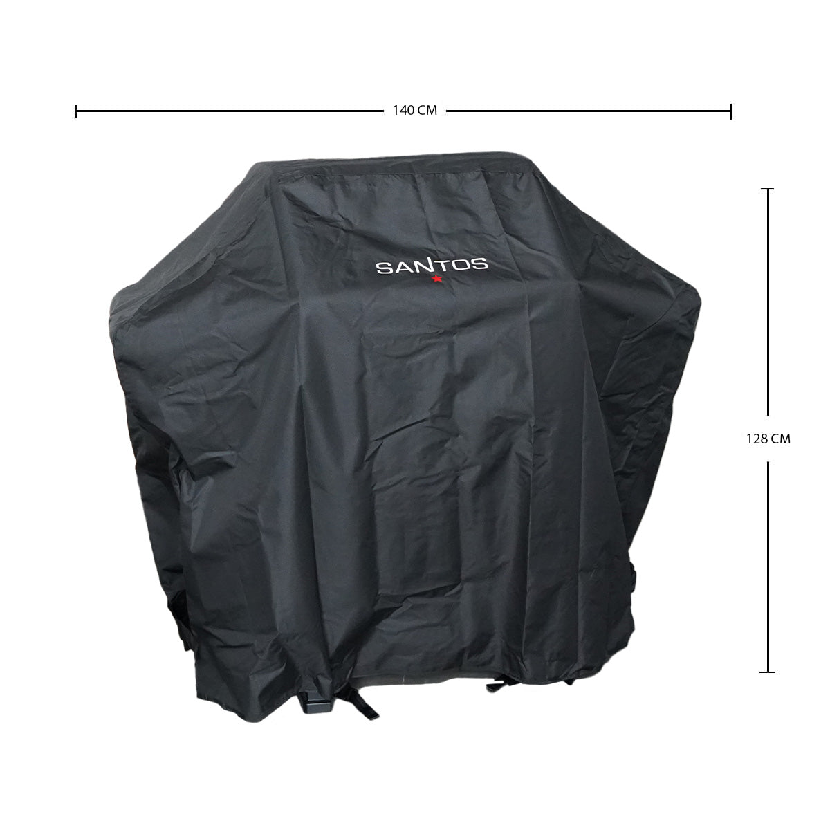 Telo Copertura Grill 140 x 65 x 128 cm Nero Santos