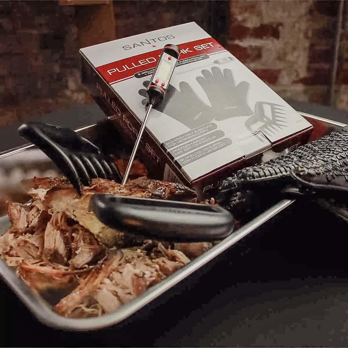 Set 3 Pezzi Pulled Pork e Pulled Beef Santos