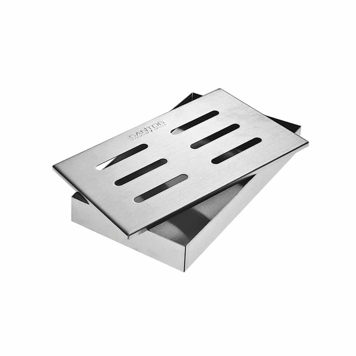 Scatola per affumicatura in acciaio inox 21 x 13 x 3.4 cm Acciaio SANTOS