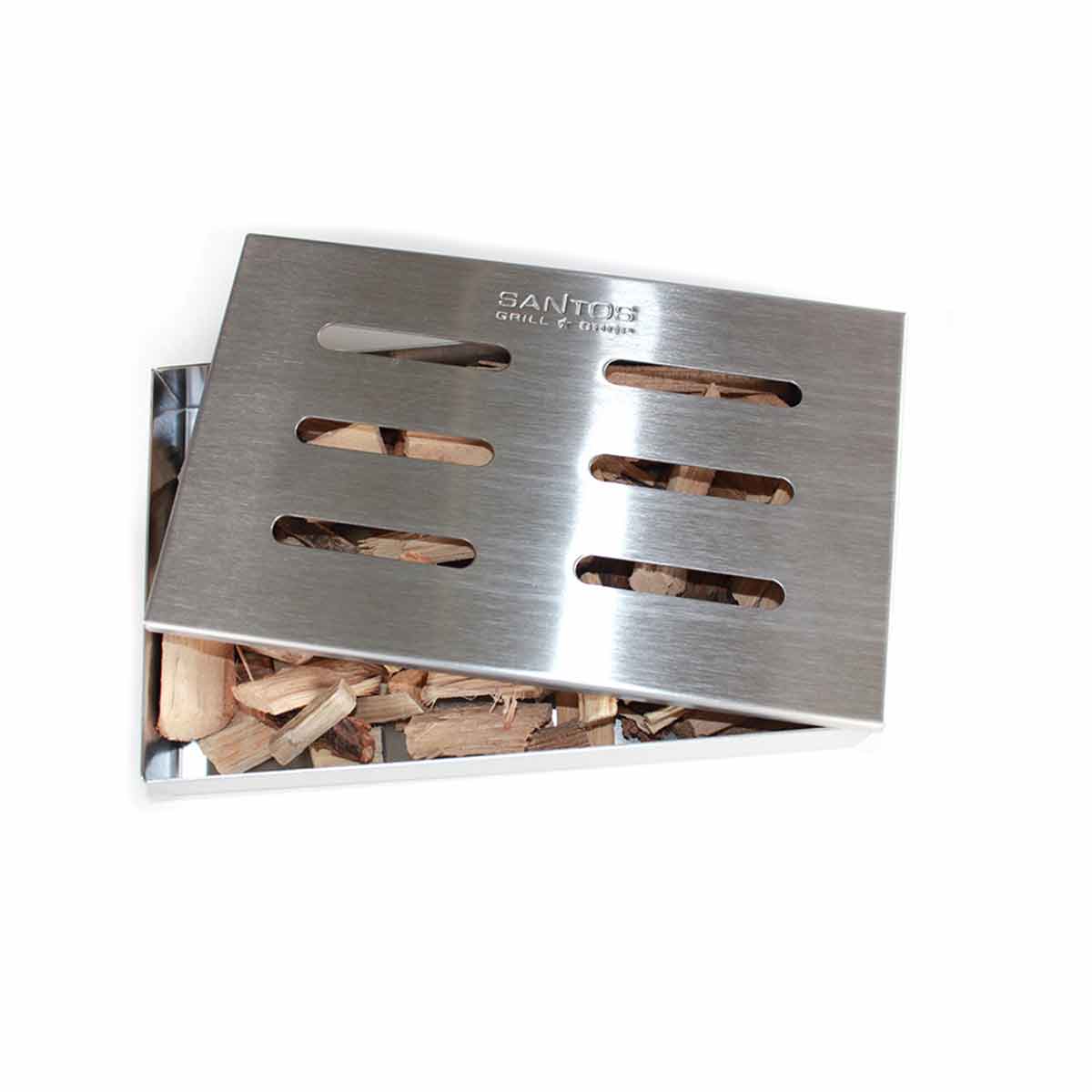 Scatola per affumicatura in acciaio inox 21 x 13 x 3.4 cm Acciaio SANTOS