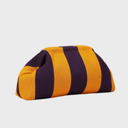 Borsa Pochette da Donna a Righe Viola e Gialle - immagine 1