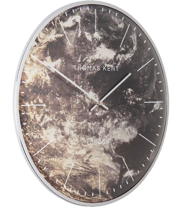 OROLOGIO DA PARETE OYSTER THOMAS KENT MELANZANA/ARGENTO