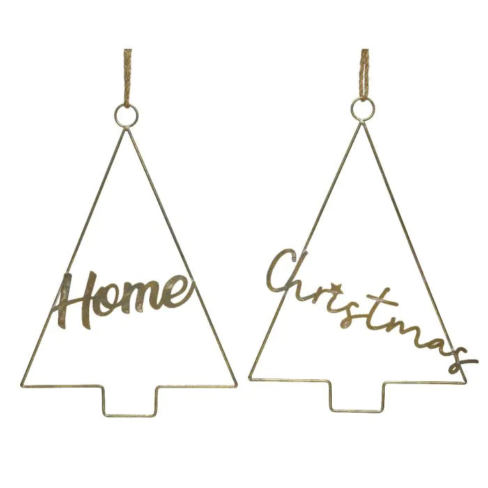 1 DECORAZIONE APPENDIBILE NATALIZIA ORO HOME/CHRISTMAS ASSORTITO