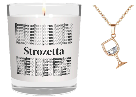 CANDELA CON SCRITTA STRONZETTA INCLUSA COLLANA DRINK
