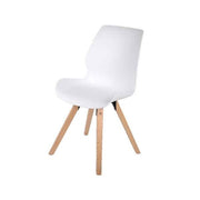 SEDIA DA ESTERNO BIANCA 47X56X87 CM GAMBE IN LEGNO