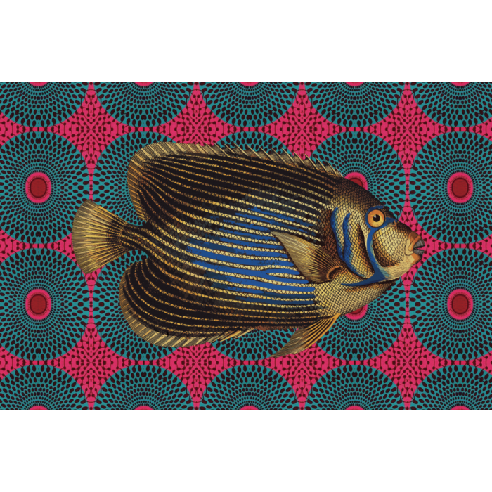 Tovaglietta All'Americana Fish Gold 44x30 cm - immagine 1
