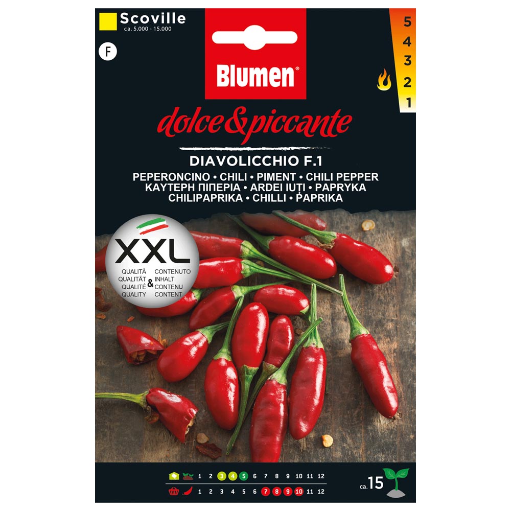 SEMI DI PEPERONCINO DOLCE E PICCANTE DIAVOLICCHIO