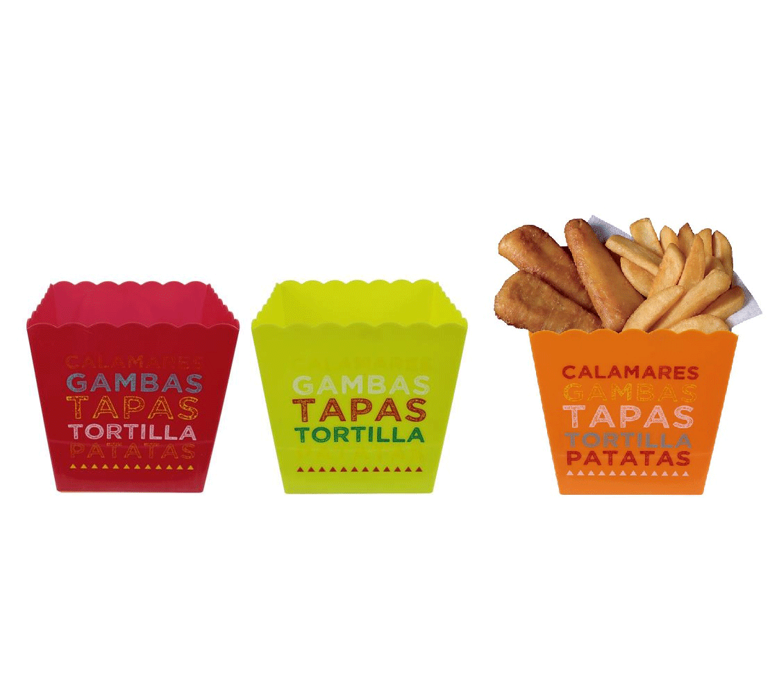 SET 3 CIOTOLE PER SNACK COLORATE