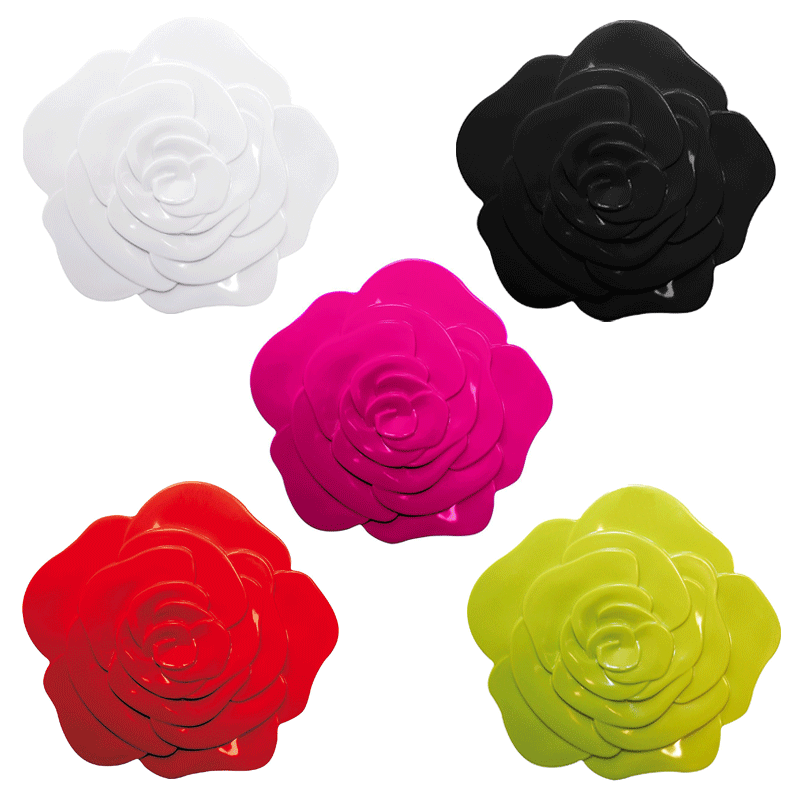 SOTTOPIATTO A FORMA DI ROSA COLORE A SCELTA