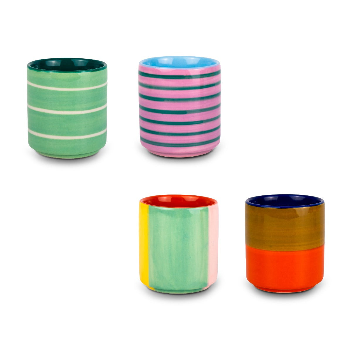 Set 4 Bicchierini da Caffè 200ml Multicolor