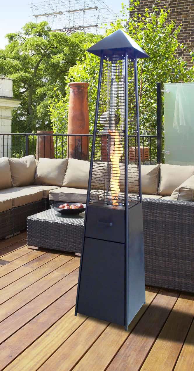 STUFA A FUNGO BIOETANOLO PYRAMID 8 KW/H