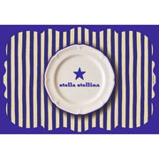 Tovaglietta Sagomata a Righe Blu Stella Stellina 44x30 cm - immagine 1