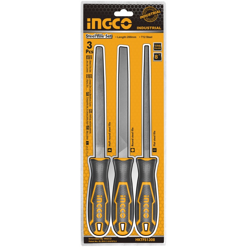 SET 3 LIME PER ACCIAIO