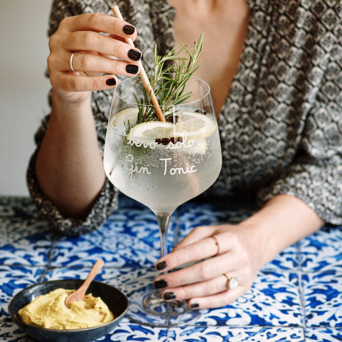 Set 2 calici cocktail Bevo solo gin tonic 82cl 21cm x 11cm Simple Day