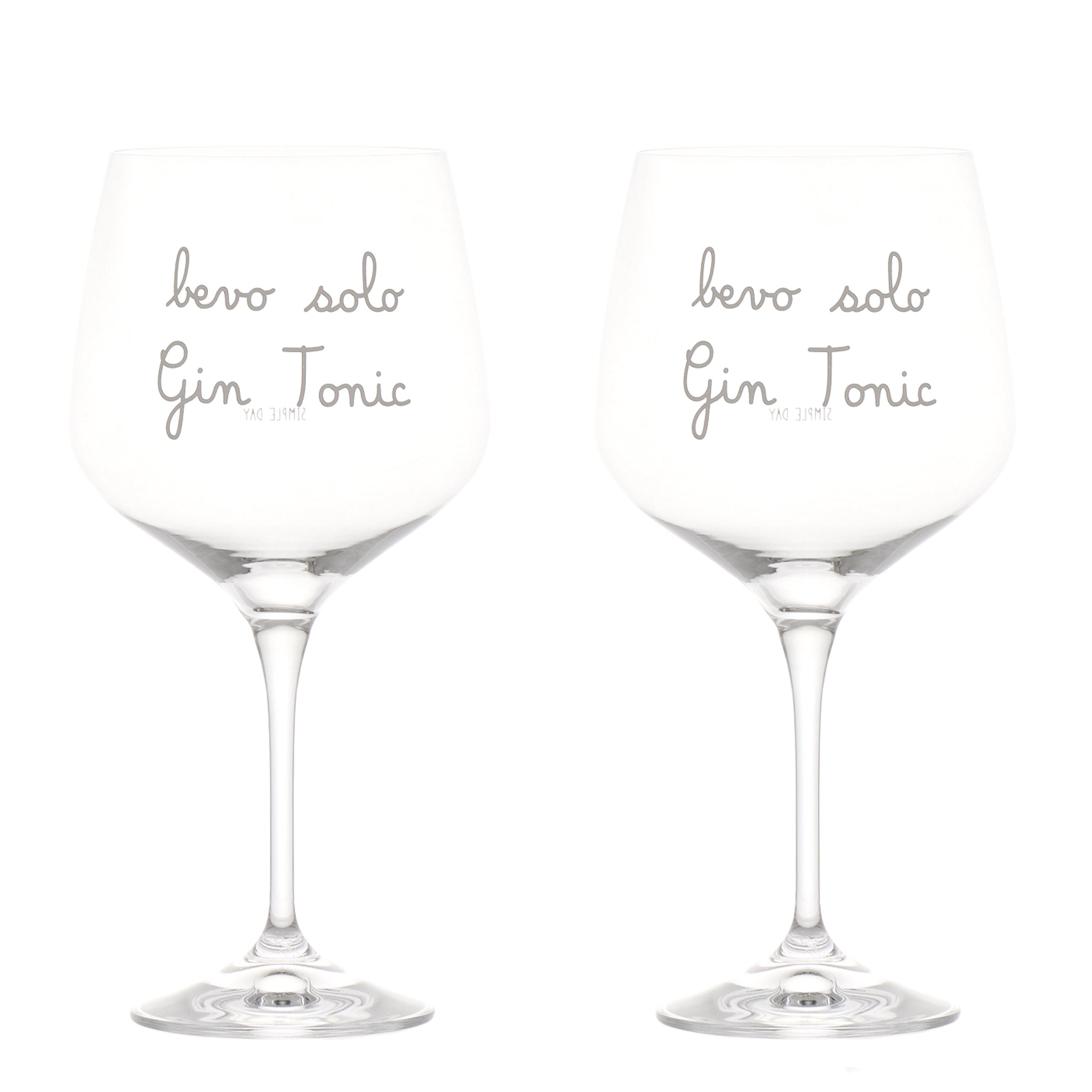 Set 2 calici cocktail Bevo solo gin tonic 82cl 21cm x 11cm Simple Day