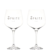 Set 2 calici cocktail Spritz 82cl decoro bianco Simple Day