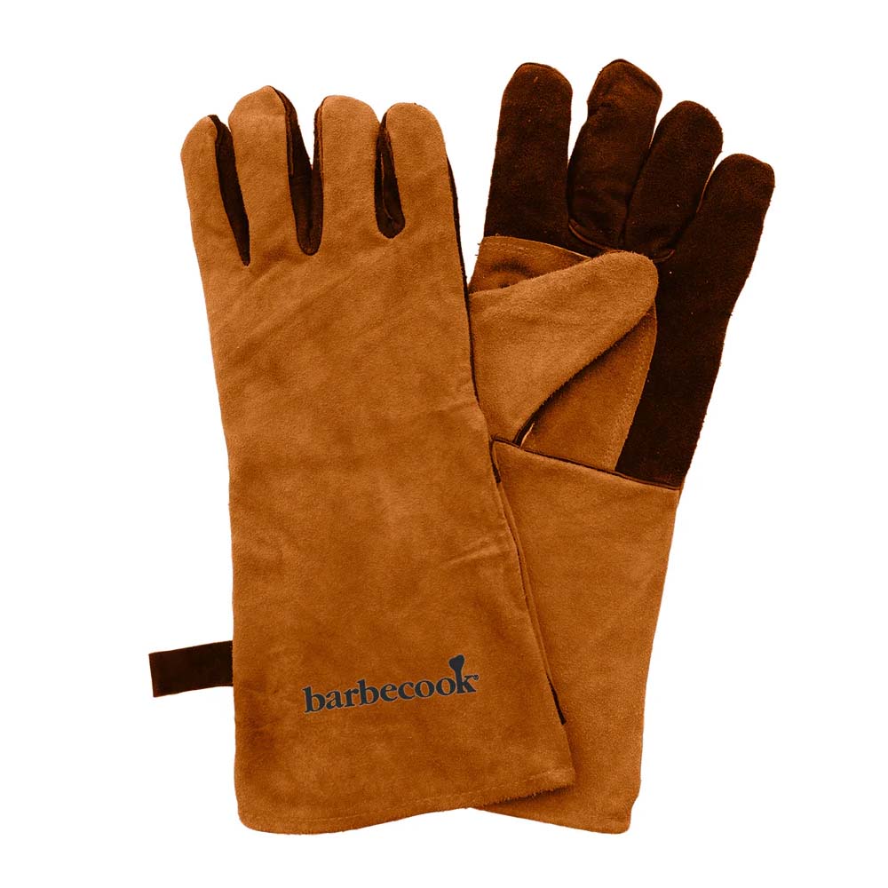SET 2 GUANTI IN PELLE MORBIDA PER BARBECUE