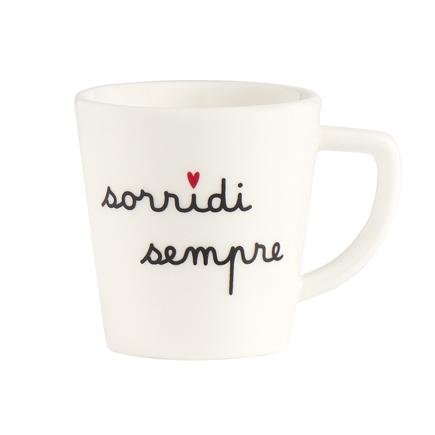 Set 2 Tazzine Espresso Sorridi Sempre D 5.5cm H 6cm 100ml SIMPLE DAY