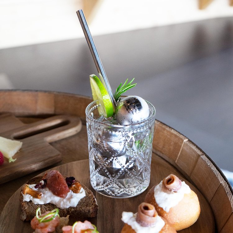 SET 4 SFERE RAFFREDDA DRINK IN ACCIAIO INOX RIUTILIZZABILI