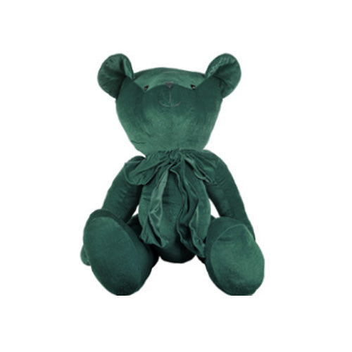 ORSO PELUCHE IN VELLUTO VERDE 40 CM