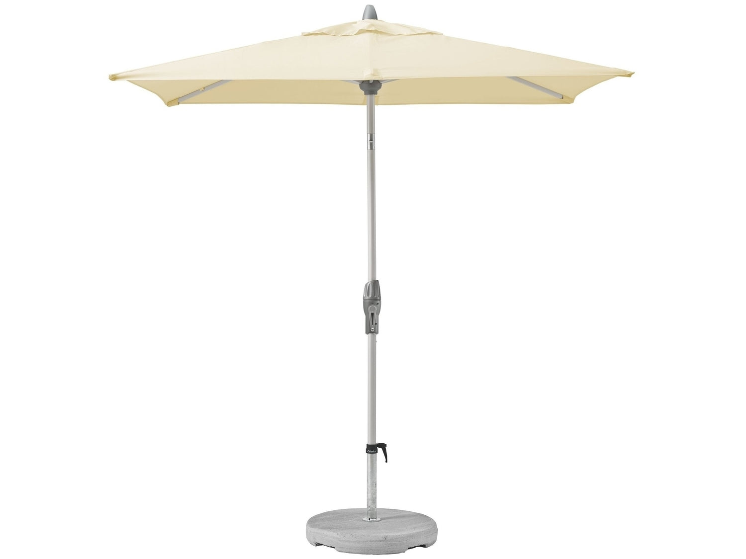 OMBRELLONE SHELL TURN QUADRATO BIANCO 210X150X255CM