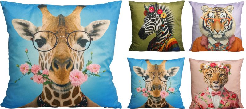 Cuscino Decorativo Animali 45x45 cm Assortito