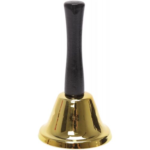 CAMPANA CLASSICA 12X6.5CM NERA E ORO