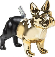 SALVADANAIO BULLDOG ORO/NERO